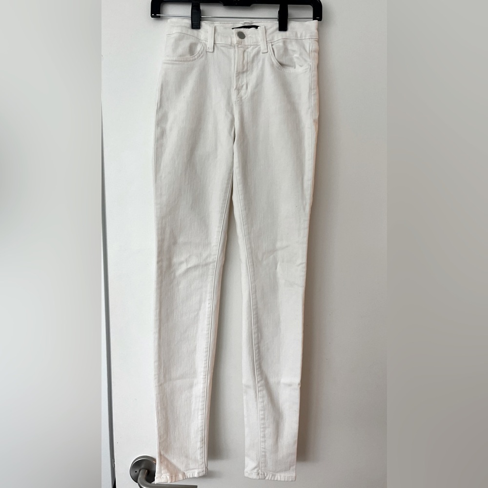 J Brand | Maria high rise white skinny jeans - size 25